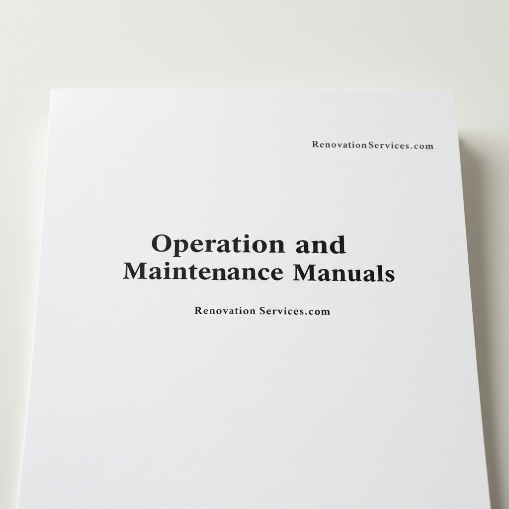 Operation and Maintenance Manuals for Home Renovation Success