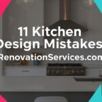 A modern kitchen with a large island and stainless steel range hood, illustrating how to avoid the 11 common kitchen design mistakes.